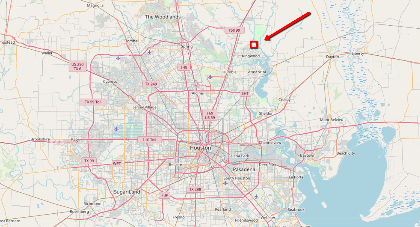 Map of Houston