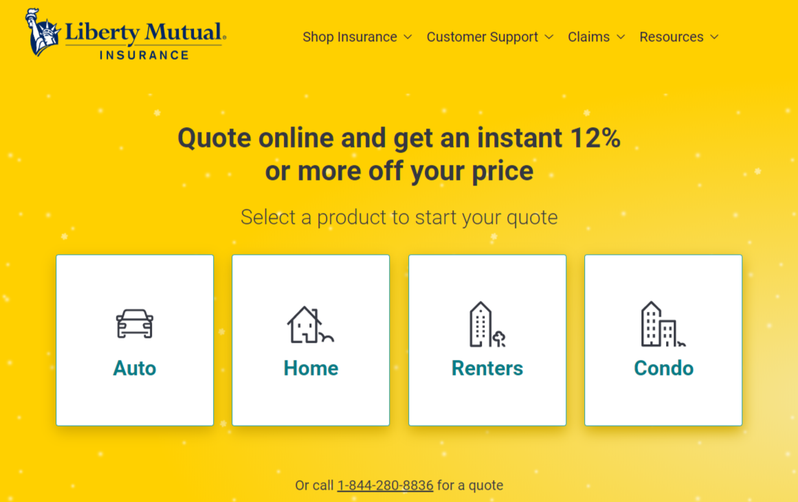 Liberty Mutual Home Insurance Online Quote Instructions Home Screen